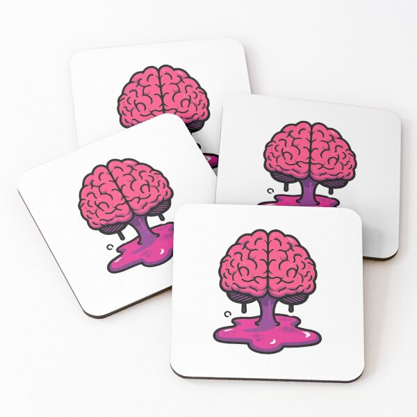 Item preview, Brain Melting Overloaded Funny Relatable Meme Sticker designed and sold by NeonNerd Studio.