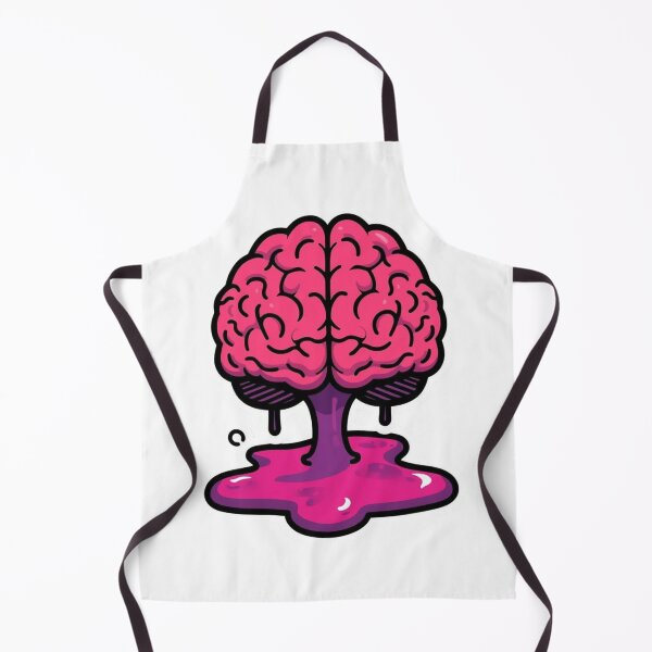 Item preview, Brain Melting Overloaded Funny Relatable Meme Sticker designed and sold by NeonNerd Studio.