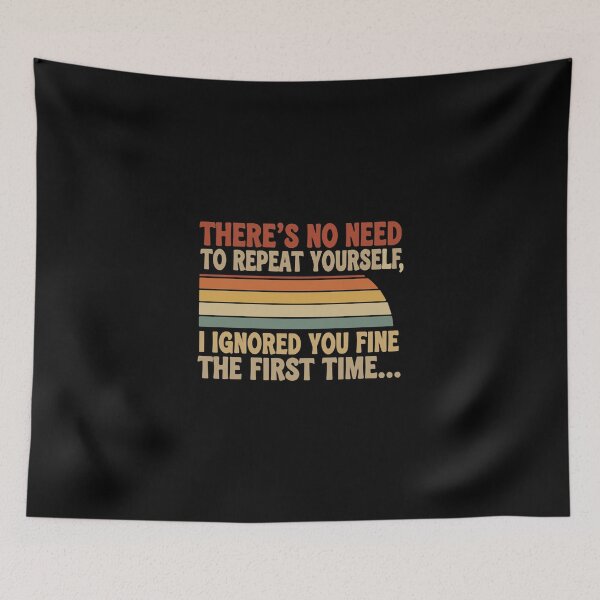 Item preview, Retro Sunset I Ignored You Fine The First Time designed and sold by PopStars1993.