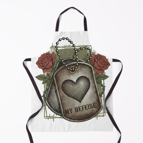 Item preview, My Defense: Heart Armor Dog Tags and Roses designed and sold by Valeriia_Isaieva.