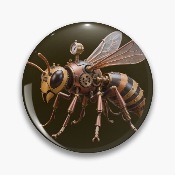 Item preview, Brasswing Steampunk Wasp designed and sold by SynthRaccoon.