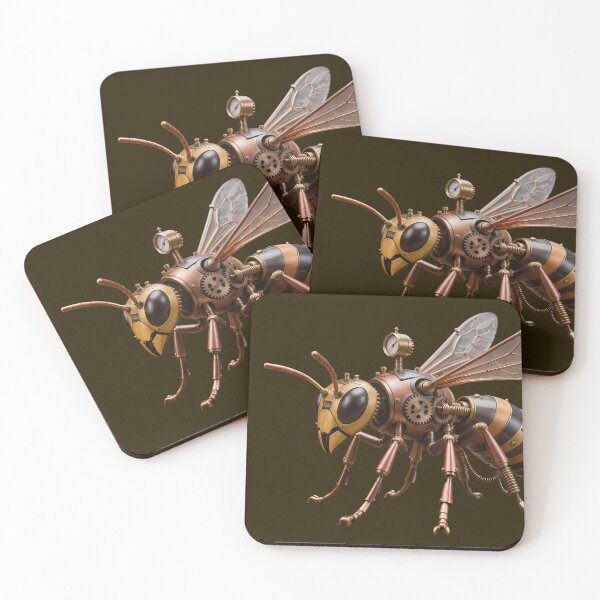 Item preview, Brasswing Steampunk Wasp designed and sold by SynthRaccoon.