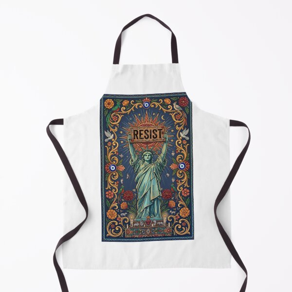 Item preview, Resist | Lady Liberty Folk Art Protest Print designed and sold by Jessy Marie Art.