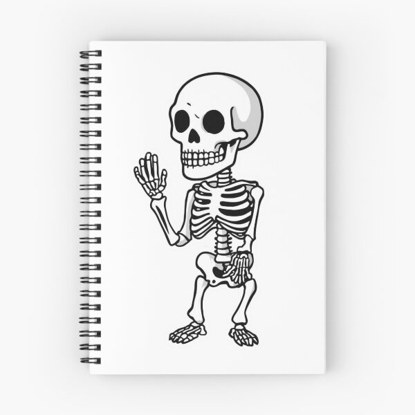 Item preview, Still Waiting Skeleton Patient Funny Relatable Sticker designed and sold by NeonNerdStudio.