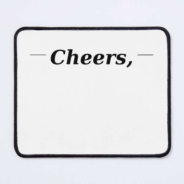 Item preview, Cheers Shirt – Minimalist Signature Tee – Casual Business Aesthetic – Modern Typography Style designed and sold by IrynaLineArt.