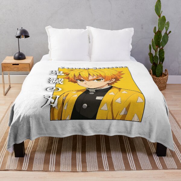 Item preview, Yellow‑Haori Lightning Warrior – Fierce Anime Portrait designed and sold by lamiarte.