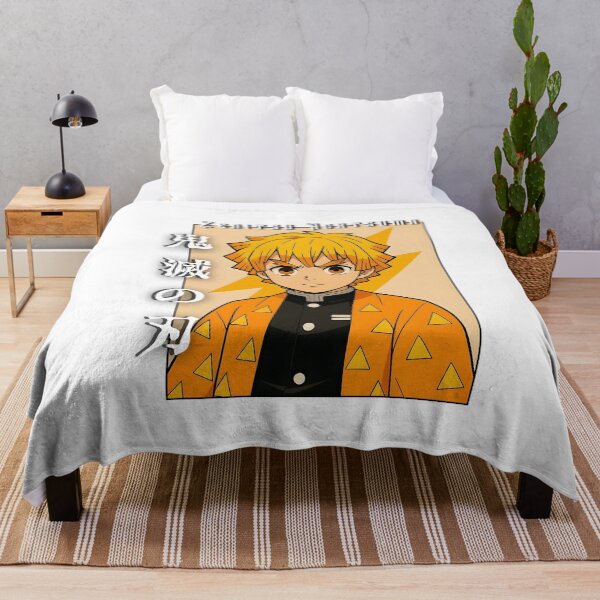 Item preview, Yellow‑Haori Lightning Warrior – Fierce Anime Portrait designed and sold by lamiarte.