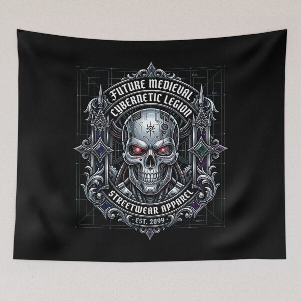 Item preview, Cybernetic Skull Neo Gothic Crest designed and sold by FUIRY .