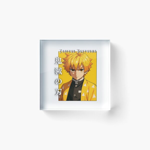 Item preview, Yellow‑Haori Lightning Warrior – Fierce Anime Portrait designed and sold by lamiarte.