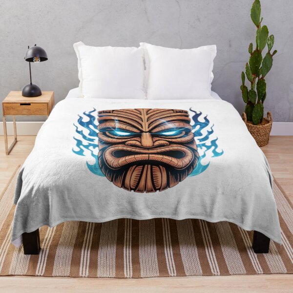 Item preview, Blue Fire Tiki Mask designed and sold by YounexxART.