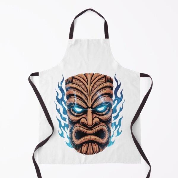 Item preview, Blue Fire Tiki Mask designed and sold by YounexxART.