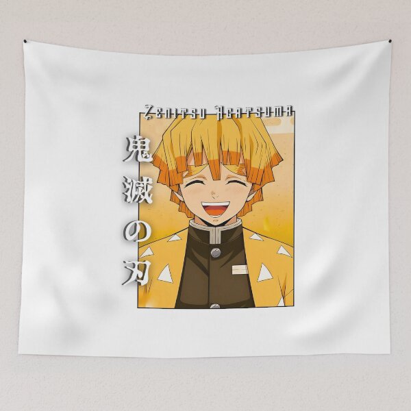 Item preview, Yellow‑Haori Lightning Warrior – Fierce Anime Portrait designed and sold by lamiarte.