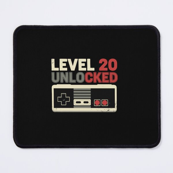 Item preview, Level 20 Unlocked Retro Gamer Birthday designed and sold by PopStars1993.