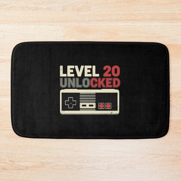 Item preview, Level 20 Unlocked Retro Gamer Birthday designed and sold by PopStars1993.