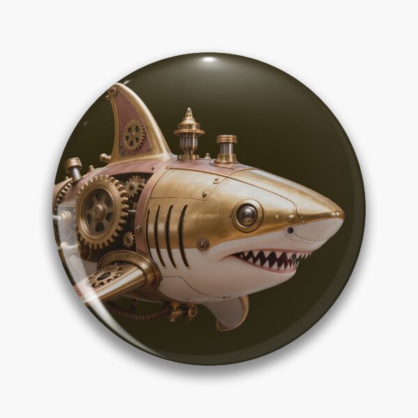 Item preview, Ironjaw Steampunk Shark designed and sold by SynthRaccoon.