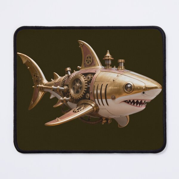 Item preview, Ironjaw Steampunk Shark designed and sold by SynthRaccoon.