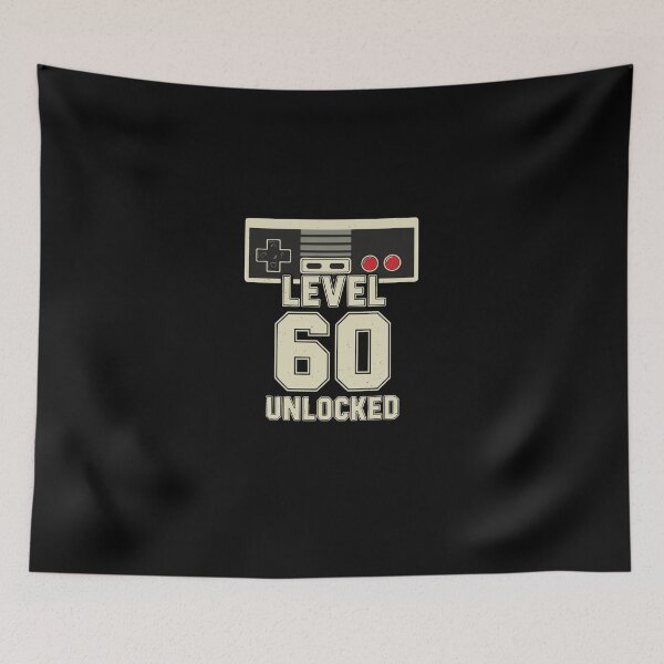 Item preview, Level 60 Unlocked Video Gamer 60th Birthday designed and sold by PopStars1993.