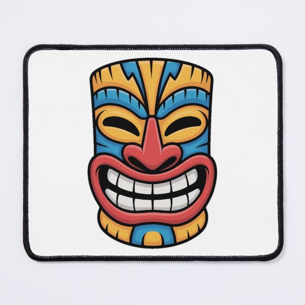 Item preview, Colorful Smiling Tiki Mask designed and sold by YounexxART.