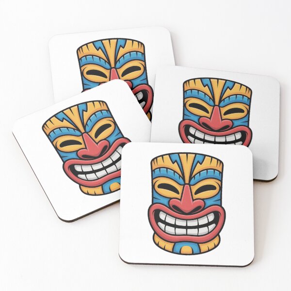Item preview, Colorful Smiling Tiki Mask designed and sold by YounexxART.