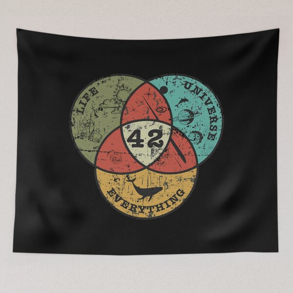 Item preview, Venn Diagram Life The Universe  Everything designed and sold by kulimfadlanz.