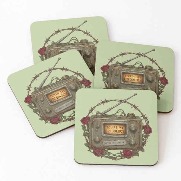 Item preview, You're My Frequency: Vintage Radio with Roses and Barbed Wire designed and sold by Valeriia_Isaieva.