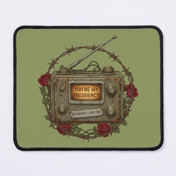 Item preview, You're My Frequency: Vintage Radio with Roses and Barbed Wire designed and sold by Valeriia_Isaieva.