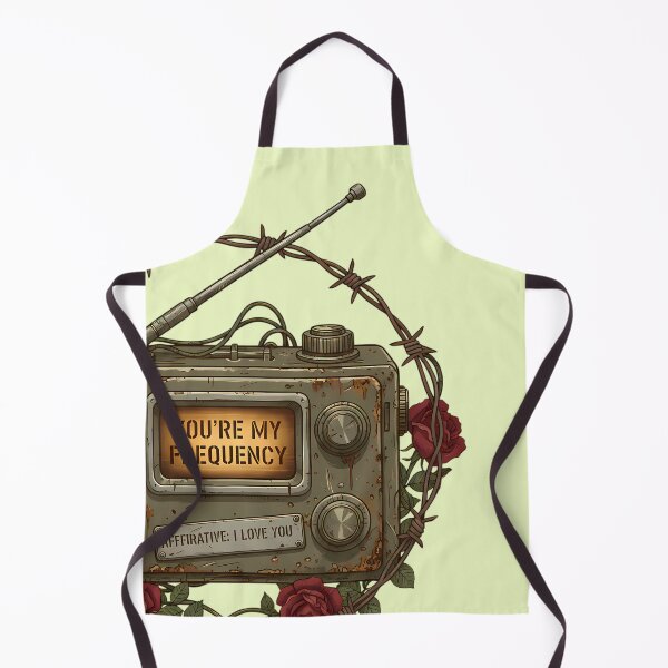 Item preview, You're My Frequency: Vintage Radio with Roses and Barbed Wire designed and sold by Valeriia_Isaieva.
