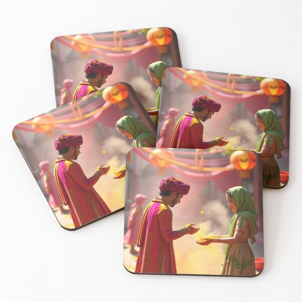 Item preview, Traditional Holi Powder Sticker designed and sold by Teewave-Ashish.
