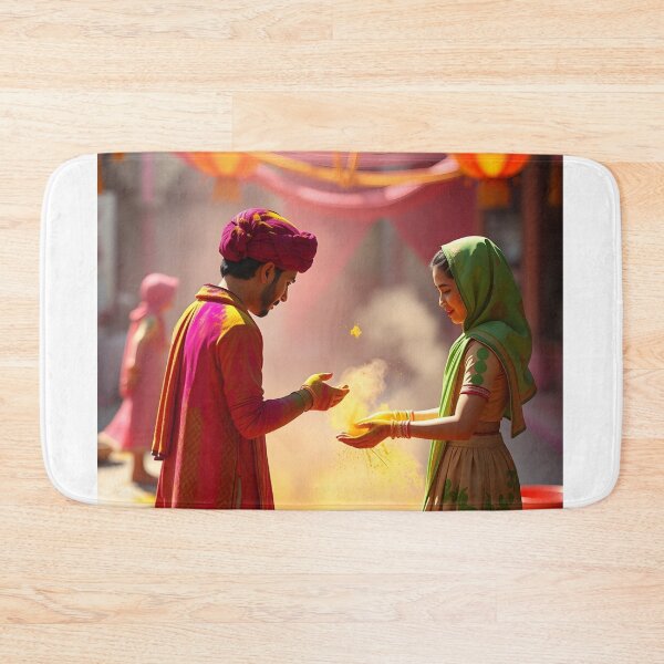 Item preview, Traditional Holi Powder Sticker designed and sold by Teewave-Ashish.