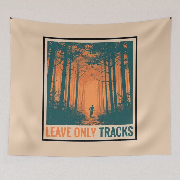 Item preview, Risograph Forest Trail Cycling designed and sold by mergmart.
