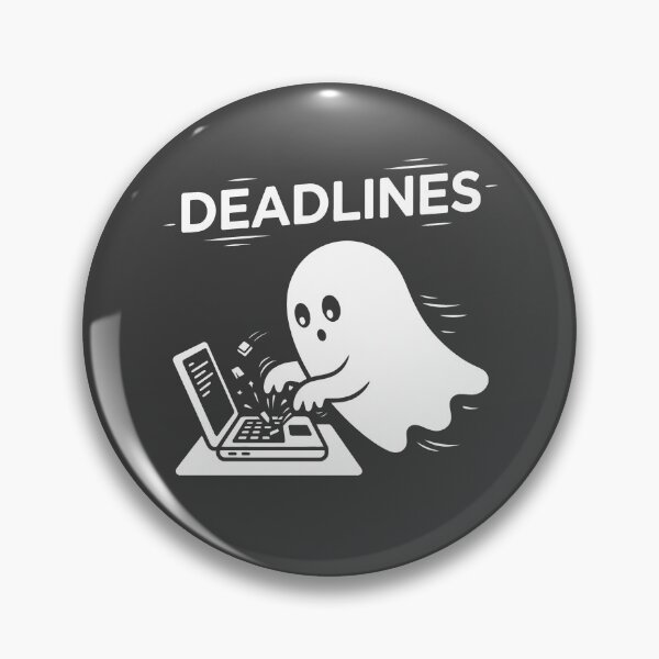 Item preview, Deadlines Ghost At Computer designed and sold by KeremYurtseven.