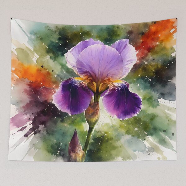 Item preview, Vibrant Iris Bloom designed and sold by cuprum.