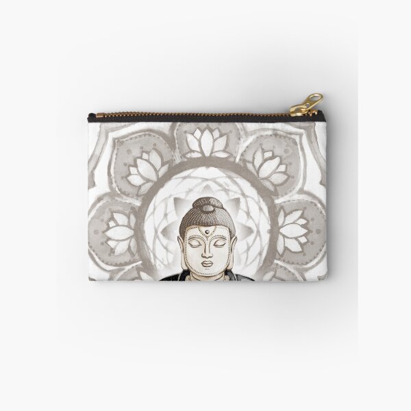Item preview, Buddha Padma Watercolor - Fawn Earth Coal - Earth Halo designed and sold by Irene Estelle.