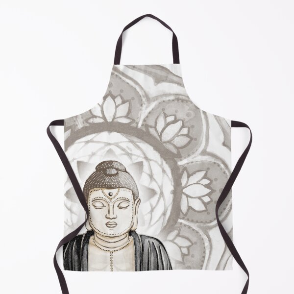 Item preview, Buddha Padma Watercolor - Fawn Earth Coal - Earth Halo designed and sold by Irene Estelle.
