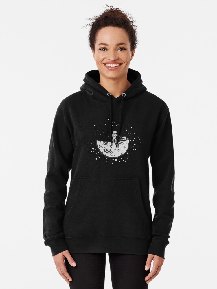 Astronaut Mowing The Moon Pullover Hoodie for Sale by noirty Redbubble