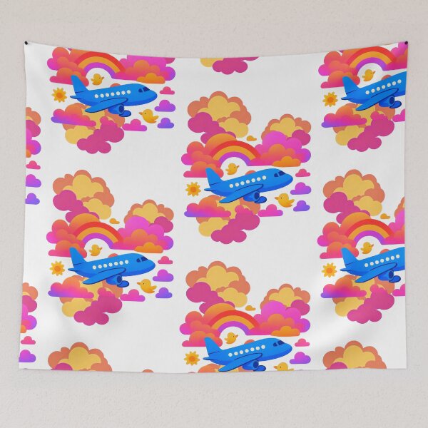 Item preview, Airplane in the Clouds designed and sold by Craftonmegan.