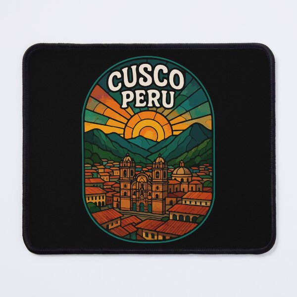 Item preview, Cusco Peru Stained Glass Art Travel designed and sold by TomFrontierArt.