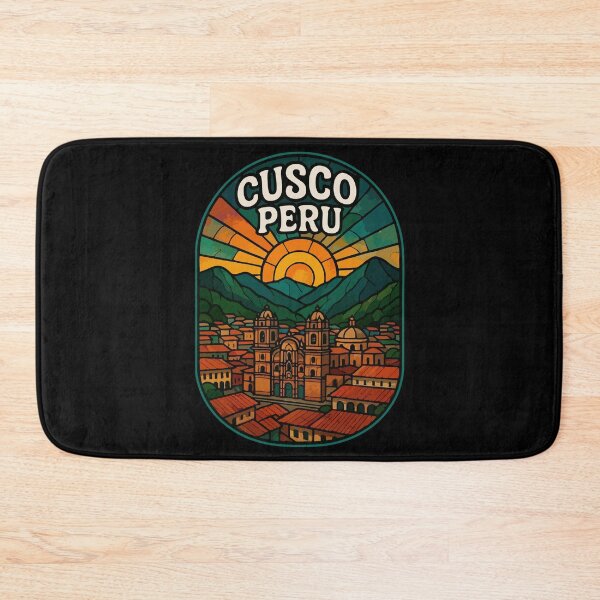 Item preview, Cusco Peru Stained Glass Art Travel designed and sold by TomFrontierArt.