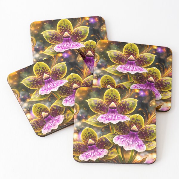 Item preview, Vibrant Orchids in Cosmic Swirls designed and sold by cuprum.