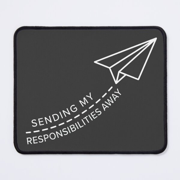 Item preview, Sending My Responsibilities Away Paper Plane designed and sold by KeremYurtseven.