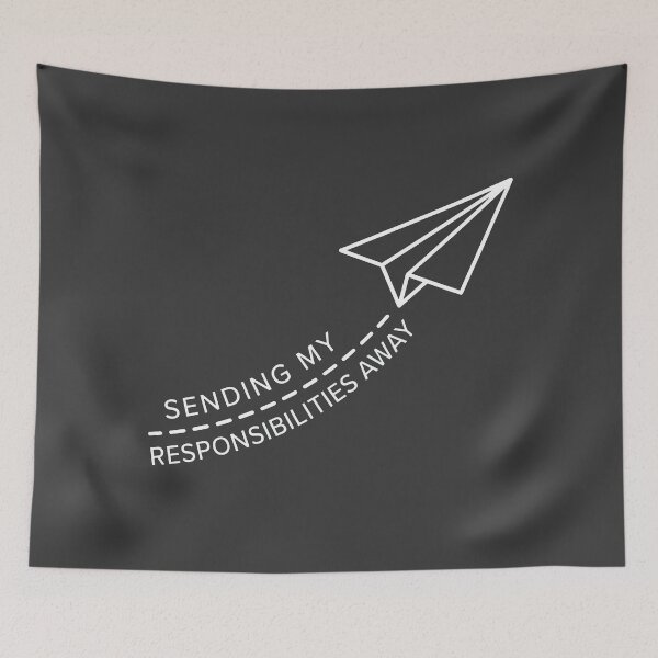 Item preview, Sending My Responsibilities Away Paper Plane designed and sold by KeremYurtseven.