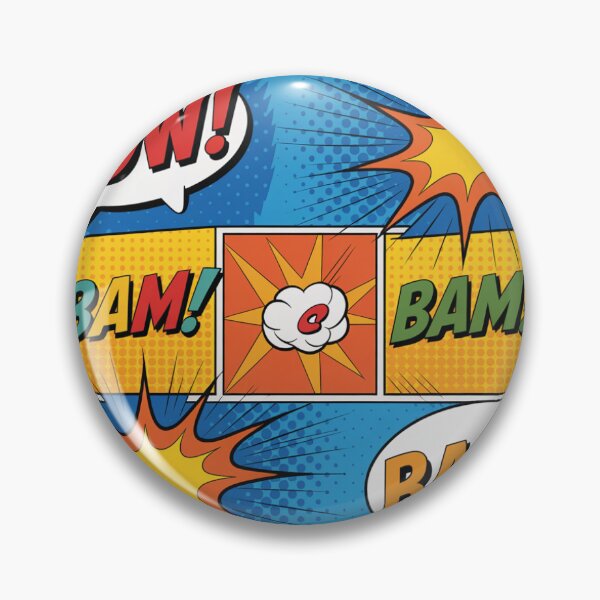 Item preview, Comic Book POW BAM Explosion Seamless Pattern - Retro Pop Art Repeat designed and sold by Midnight Veil Designs.