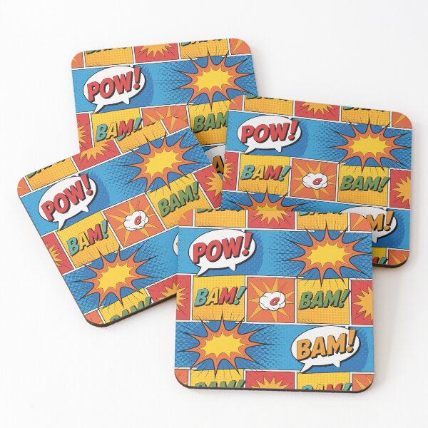 Item preview, Comic Book POW BAM Explosion Seamless Pattern - Retro Pop Art Repeat designed and sold by Midnight Veil Designs.
