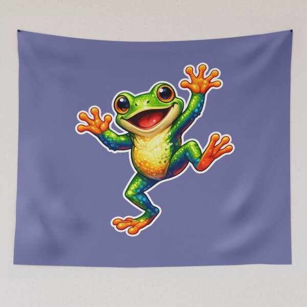 Item preview, Groovy Dancing Frog Colorful Fun designed and sold by Orca Chuckle Studios.