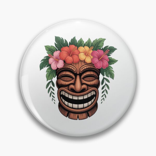 Item preview, Tropical Happy Tiki Mask designed and sold by YounexxART.
