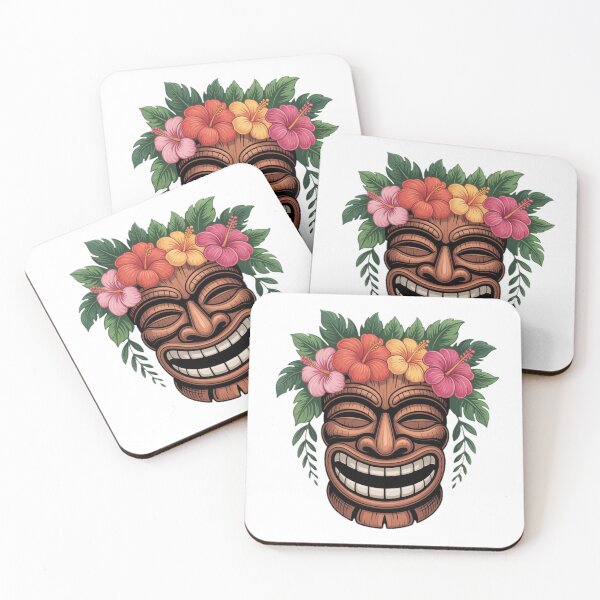 Item preview, Tropical Happy Tiki Mask designed and sold by YounexxART.