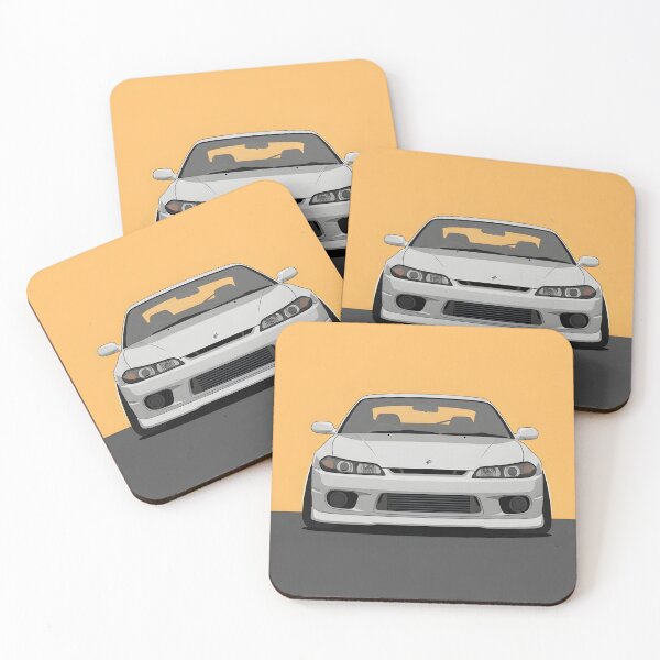 Item preview, Nissan Silvia S15 Front View JDM Drift Legend Minimalist Car Illustration designed and sold by Motorline44.