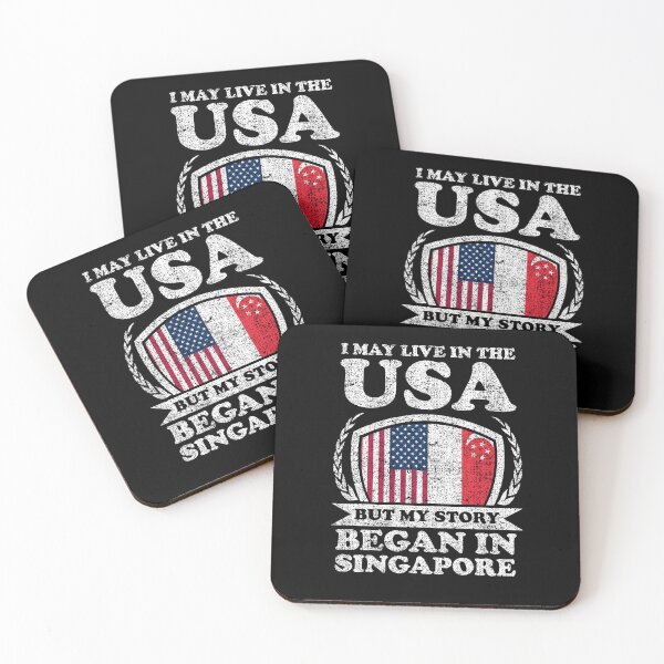 Item preview, I May Live In USA But My Story Began In Singapore     designed and sold by GabbyKash.