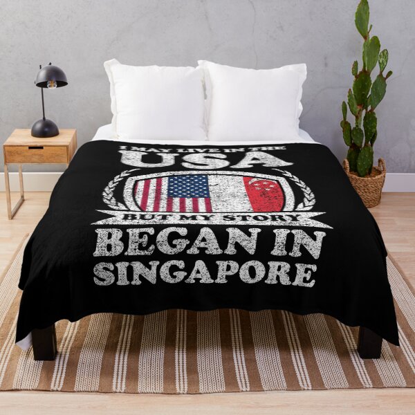 Item preview, I May Live In USA But My Story Began In Singapore     designed and sold by GabbyKash.