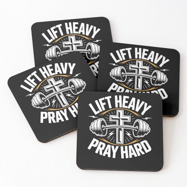 Item preview, Lift Heavy Pray Hard Christian Fitness designed and sold by MooonTees.